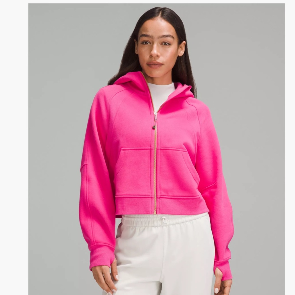 Lululemon Scuba Oversized Full Zip in Sonic Pink Size XS/S